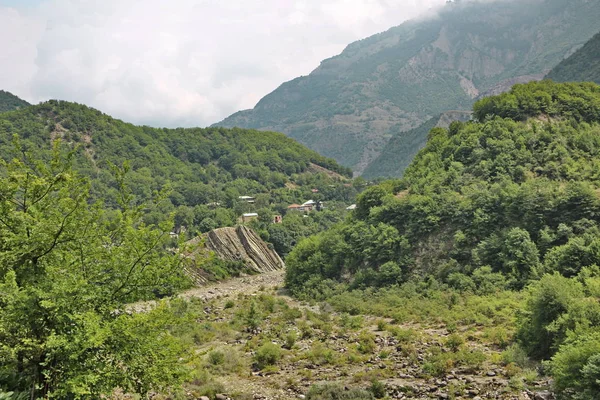 Horské Krajiny Odebrán Létě Ázerbájdžánu — Stock fotografie