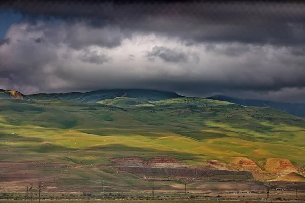 Krajobraz górski z regionu północnej Azerbejdżanu, Siazan. — Zdjęcie stockowe