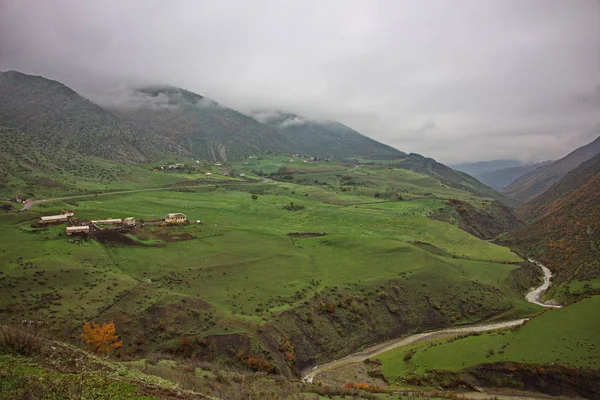 Paisaje Otoñal Las Montañas Talysh Distrito Masalli — Foto de Stock