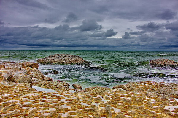 Каспийское море, Каспийское побережье в деревне Загульба
