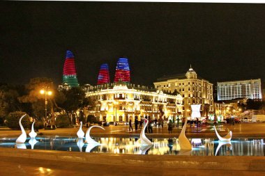 Bakü Bulvarı 'nda mimari kompleksi