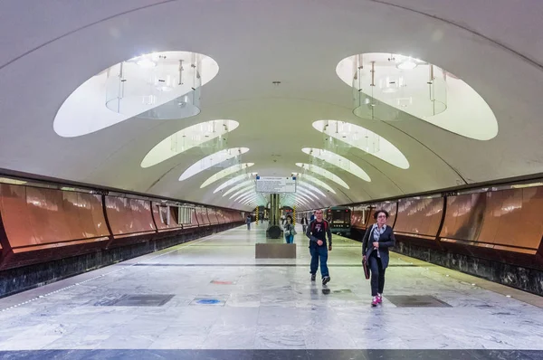 Moskau Russland Mai 2018 Die Station Borisowo Der Moskauer Metrolinie — Stockfoto