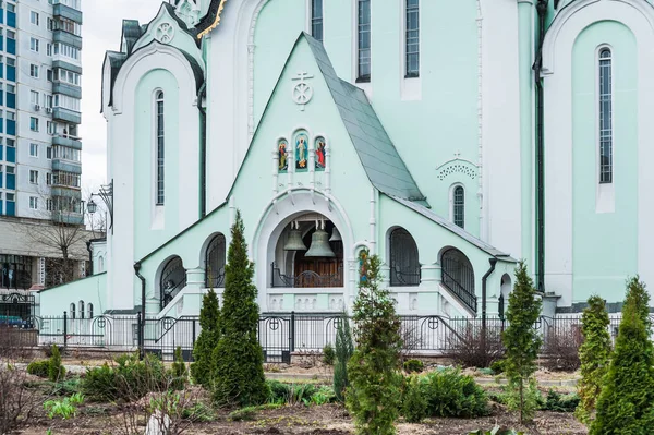 Moscú Rusia Campanario Iglesia Resurrección Sokolniki —  Fotos de Stock