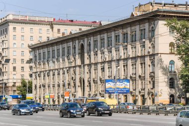 Moskova, Rusya - 21 Ağustos 2010: Rus aydınlatma Araştırma Enstitüsü sı Vavilov (Vnisi) sonra prospect Mira adlı