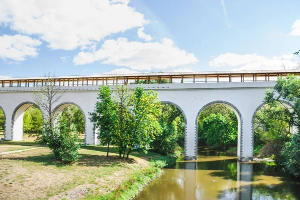 Moskou Rusland Rostokino Aquaduct Millionny Bridge Een Stenen Aquaduct Yauza — Stockfoto