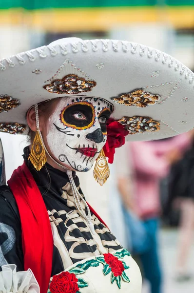Girl dressed as the goddess of death — Stock Image Girl Dressed Goddess Death Royalty Free Stock Photos