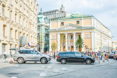 Moskova, Rusya - 29 Haziran 2018: Birzhevaya Meydanı. Ticaret odası ve sanayi, Rusya Federasyonu