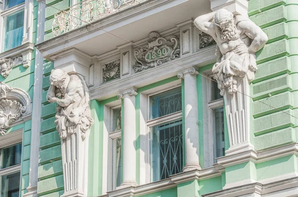 Moscovo Rua Ilinka Fragmento Edifício Antigo Banco Comercial Volga Kama — Fotografia de Stock