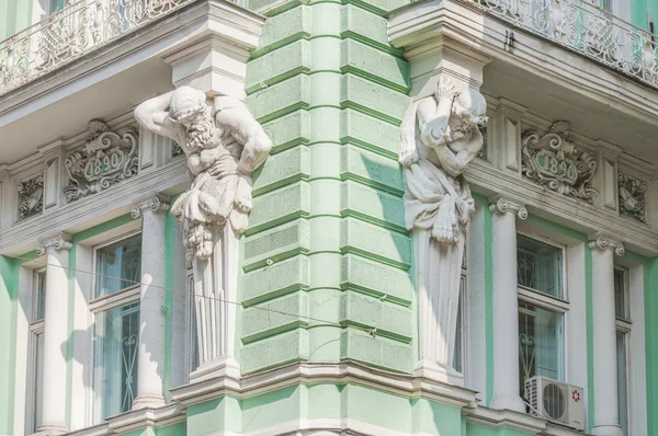Moscovo Rua Ilinka Fragmento Edifício Antigo Banco Comercial Volga Kama — Fotografia de Stock