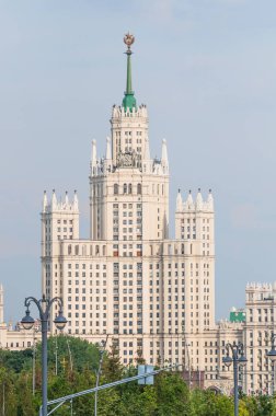 Moskova, Rusya Kotelnicheskaya setin üzerine inşa yüksek katlı görüntüleyin