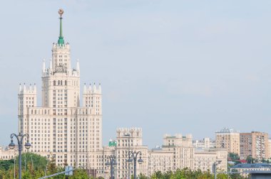 Moskova, Rusya Kotelnicheskaya setin üzerine inşa yüksek katlı görüntüleyin