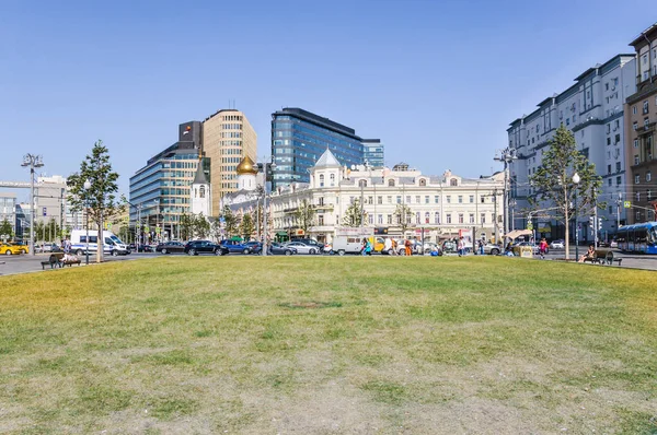 Moscow Rússia Agosto 2018 Antiga Casa Com Uma Torre Antiga — Fotografia de Stock