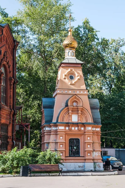 Moskva Rusko Srpna 2018 Kaple Hrob Jeptiška Rafaila Akilina Smirnova — Stock fotografie