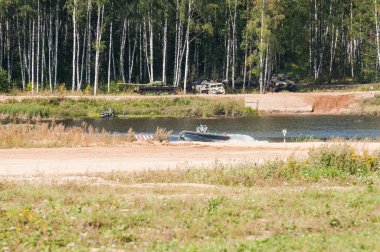 Alabino askeri eğitim alanı, Moskova Oblast, Rusya Federasyonu - 26 Ağustos 2018: Uluslararası Forumu ordu-2018. 