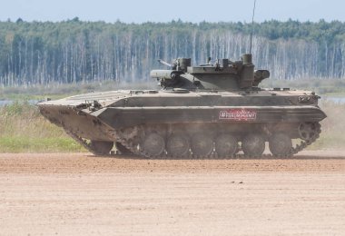 Alabino askeri eğitim alanı, Moskova Oblast, Rusya Federasyonu - 26 Ağustos 2018: Uluslararası Forumu ordu-2018. 