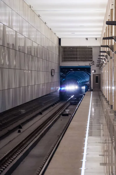 Moskou Rusland April 2018 Het Station Seligerskaya Moskouse Metro Lyublinsko — Stockfoto