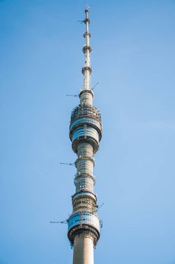 Moskova'da Ostankino Tv Kulesi. Parça