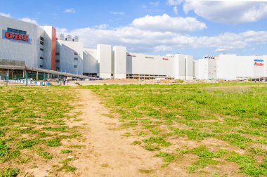 Moskova, Rusya - 18 Mayıs 2017: Alışveriş eğlence merkezi 