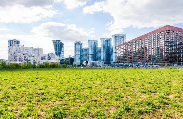 Moskova, Rusya - 18 Mayıs 2017: Konut kompleksi 