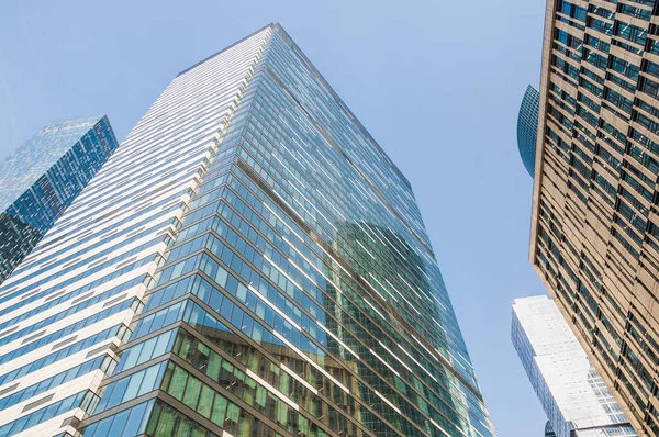 Moskova - 11 Nisan 2019: Moskova Uluslararası İş Merkezi Moskva-City (Mibc). Karmaşık Iq-quarter ofis kulesi