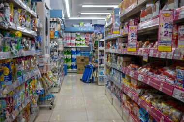 Tokyo, Japonya, 4 Kasım 2023: Japon Marketinin İçi