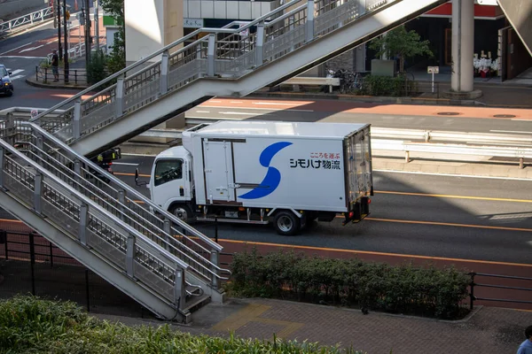 Tokio Japón Noviembre 2023 Camión Reparto Entorno Urbano — Foto de Stock