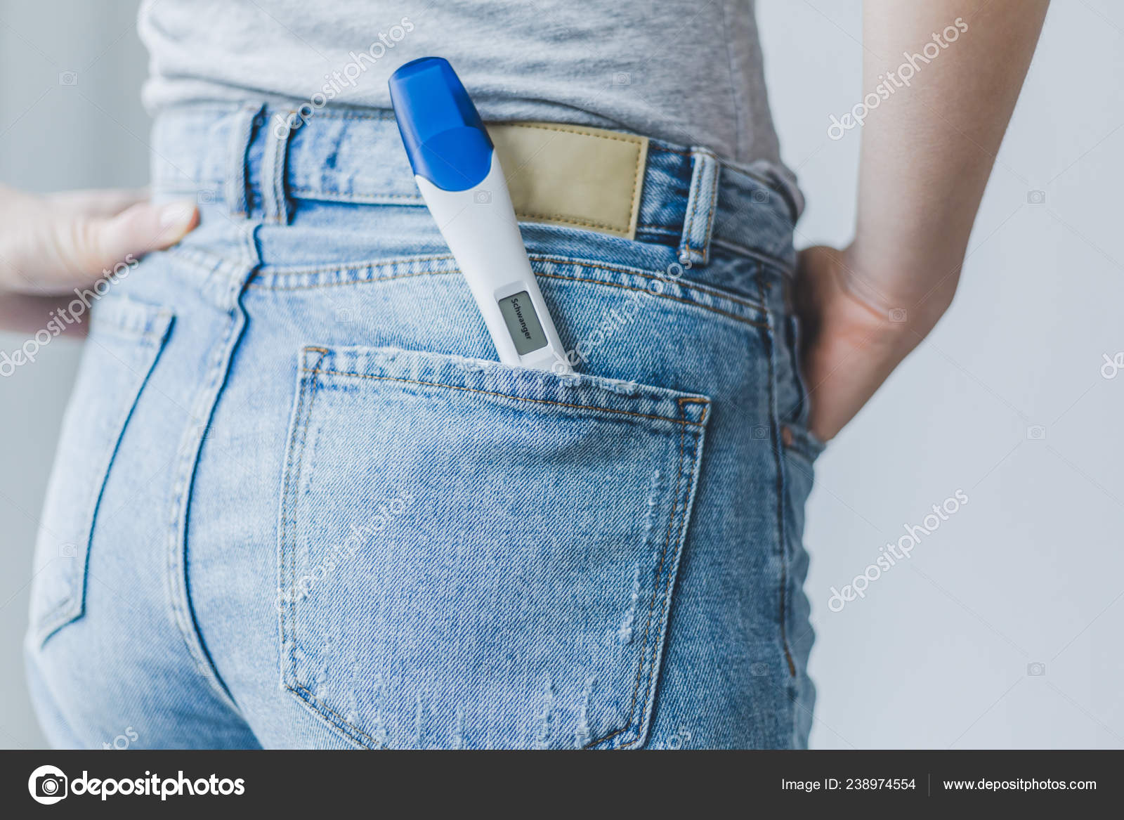 jeans with two stripes