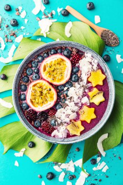 Smoothie acai kase mavi masada kase servis 