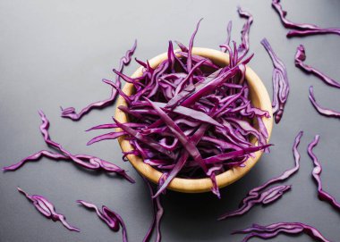 doğranmış kırmızı lahana