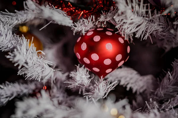 Brinquedos Árvore Natal Para Ano Novo Brinquedo Natal Ano Novo — Fotografia de Stock