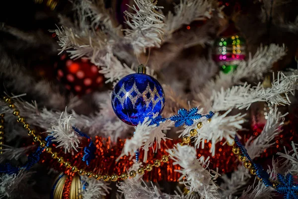 Speelgoed Kerstboom Voor Het Nieuwe Jaar Christmas Speelgoed Nieuwjaar — Stockfoto