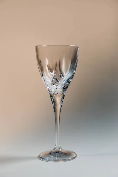 Bicchiere Cristallo Gambo Sottile Vino — Foto Stock