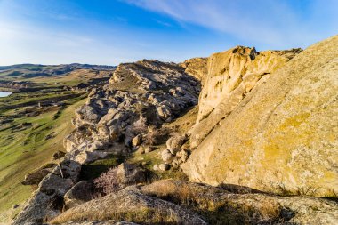 Mağara şehri Uplistsihe. Gürcistan 'daki ilk şehirlerden biri.