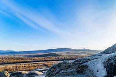 Mağara şehri Uplistsihe. Gürcistan 'daki ilk şehirlerden biri.