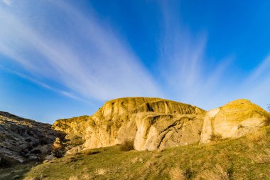 Mağara şehri Uplistsihe. Gürcistan 'daki ilk şehirlerden biri.