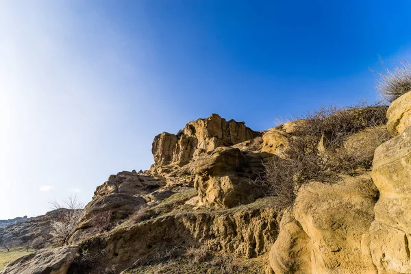 Mağara şehri Uplistsihe. Gürcistan 'daki ilk şehirlerden biri.