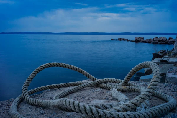 Vackra Stranden Sjön Onega Petrozavodsk Karelen Vatten Och Stenar Stranden — Stockfoto