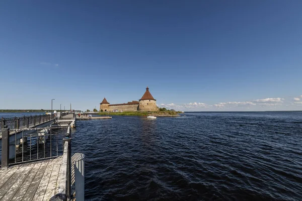 Fortaleza Oreshek San Petersburgo Rusia Tuerca Del Castillo Región Leningrado — Foto de Stock