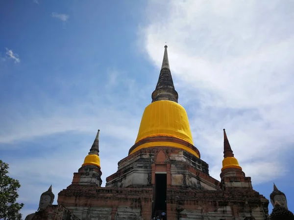 Красиві Таїланд Храмів Пагодами Будди Статут Старому Історичних Таїланді Країна — стокове фото