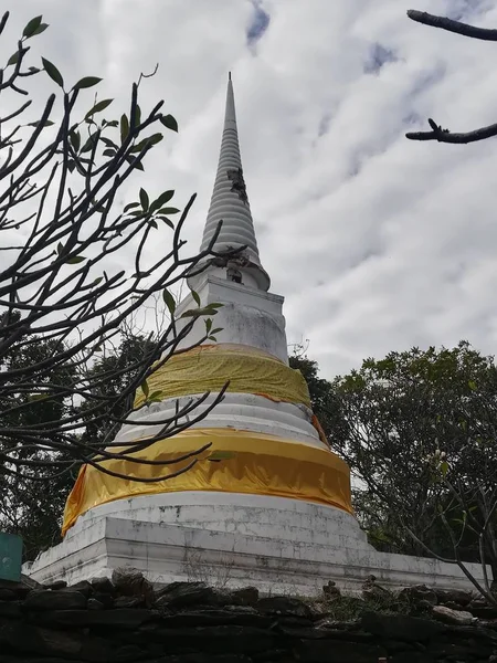 Dyrka Buddhistisk Paviljong Staty Templet Thailand Och Historiska Sevärdheter — Stockfoto