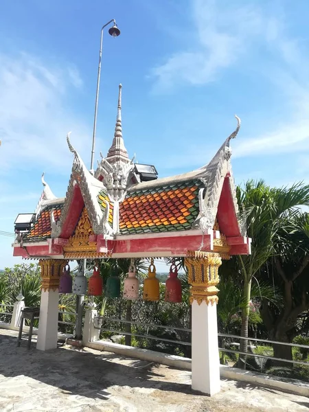 Adoración Estatua Del Pabellón Budista Templo Tailandia Atracciones Históricas — Foto de Stock