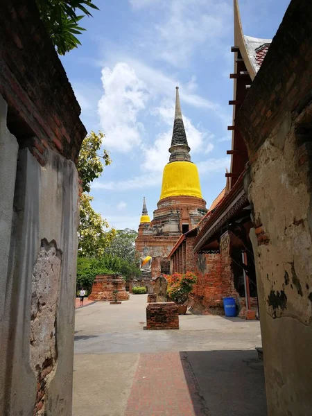 Vackra Thailand Tempel Pagoder Och Buddha Stadgan Gamla Historiska Thailand — Stockfoto