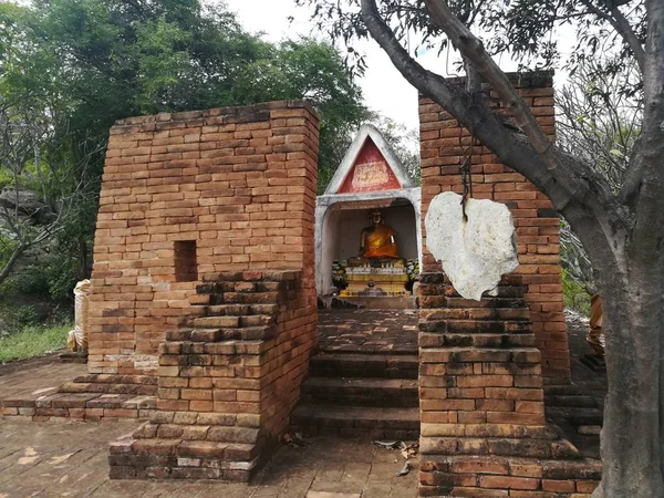 Adoración Estatua Del Pabellón Budista Templo Tailandia Atracciones Históricas —  Fotos de Stock