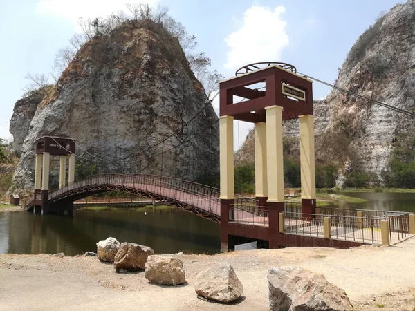 Vyhlídka Krajina Život Styl Thajsku Top Turistické Historických Atrakcí Parku — Stock fotografie