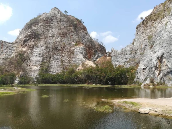 Vyhlídka Krajina Život Styl Thajsku Top Turistické Historických Atrakcí Parku — Stock fotografie