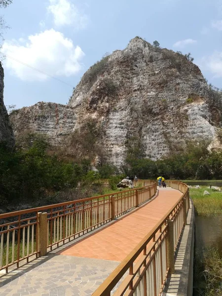 Punktu Widzenia Krajobraz Życia Stylu Tajlandii Turystyczne Góry Historycznych Atrakcji — Zdjęcie stockowe