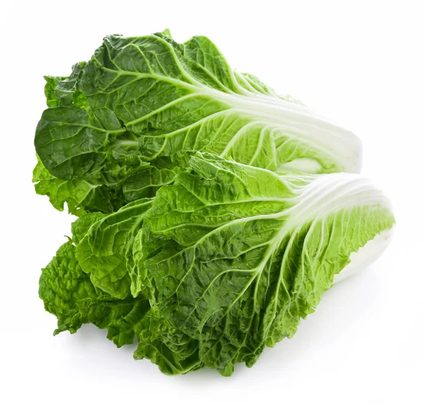 Fresh chinese cabbage on a white background — Stock Photo, Image