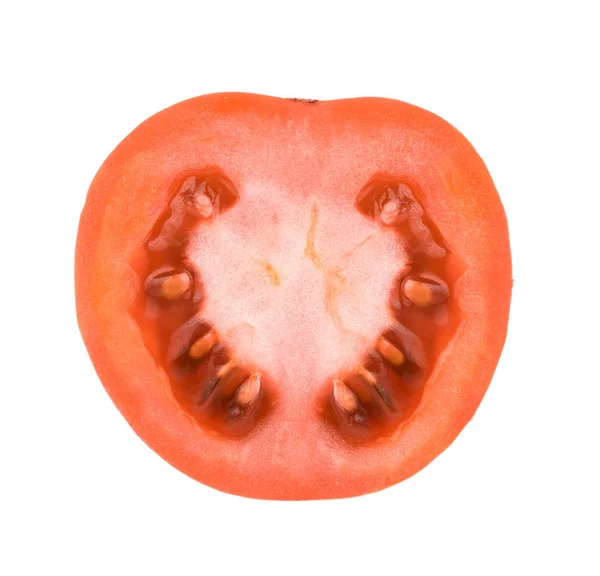 Tomate isolée sur fond blanc — Photo