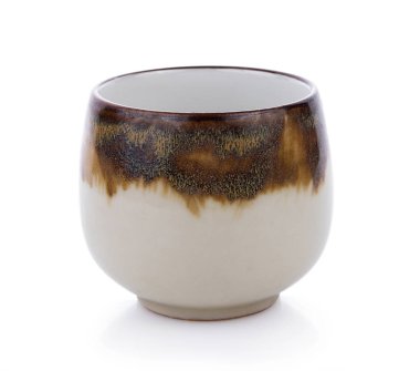 seramik kasesi beyaz arkaplanda izole