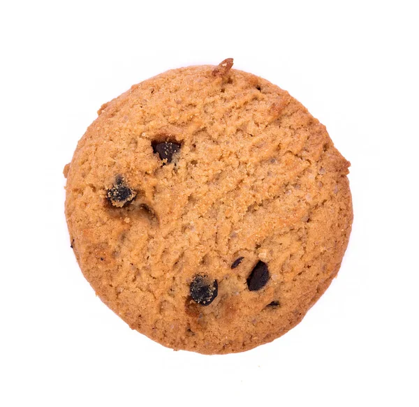 Chocolate Chip Cookie in bolwl auf weißem Hintergrund — Stockfoto